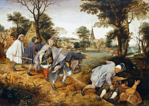 The Blind Leading The Blind - Large Art Prints by Pieter Bruegel the Elder
