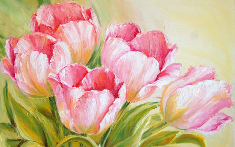 Pink Flower Market - Canvas Prints by Michael Pierre