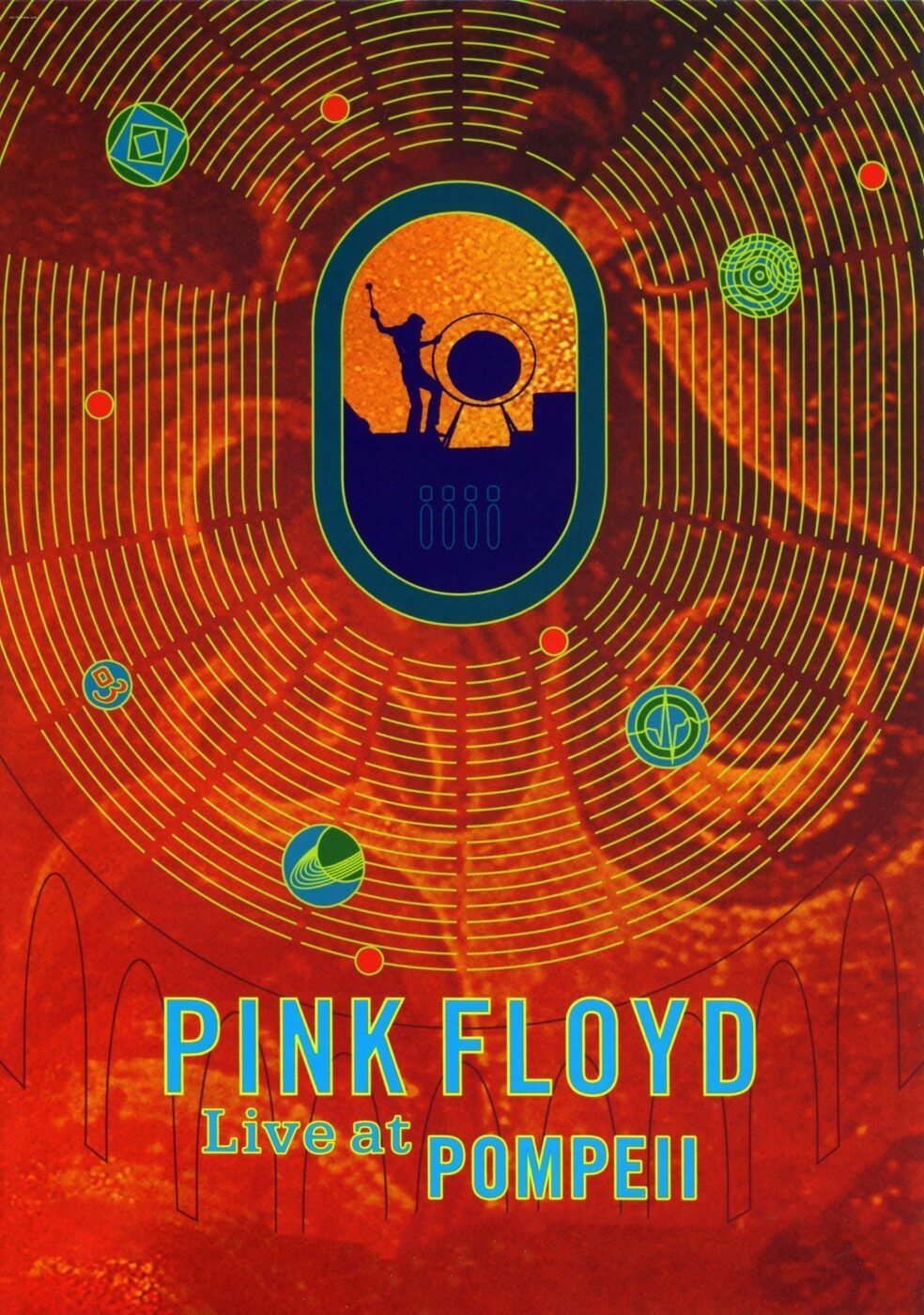 Pink Floyd - Live At Pompei - Retro Vintage Music Poster - Large