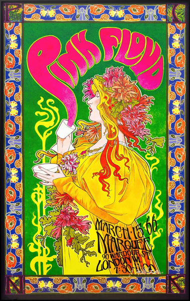 Pink Floyd - Marquee Concert, London March 1966 - Canvas Prints