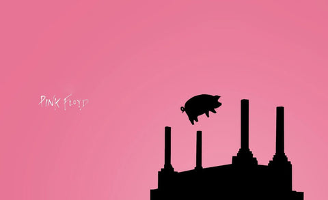 Pink Floyd - Pigs On Wings - Animals - Minimalist Music Minimalist Poste - Canvas Prints by Kenneth