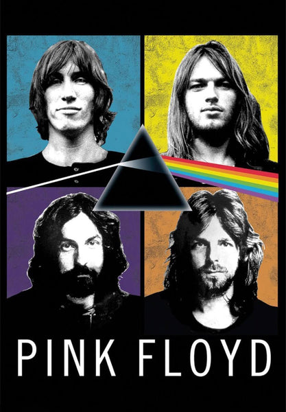Pink Floyd - Roger Waters Rick Wright David Gilmour Nick Mason  - Classic Rock Music Graphic Poster - Canvas Prints