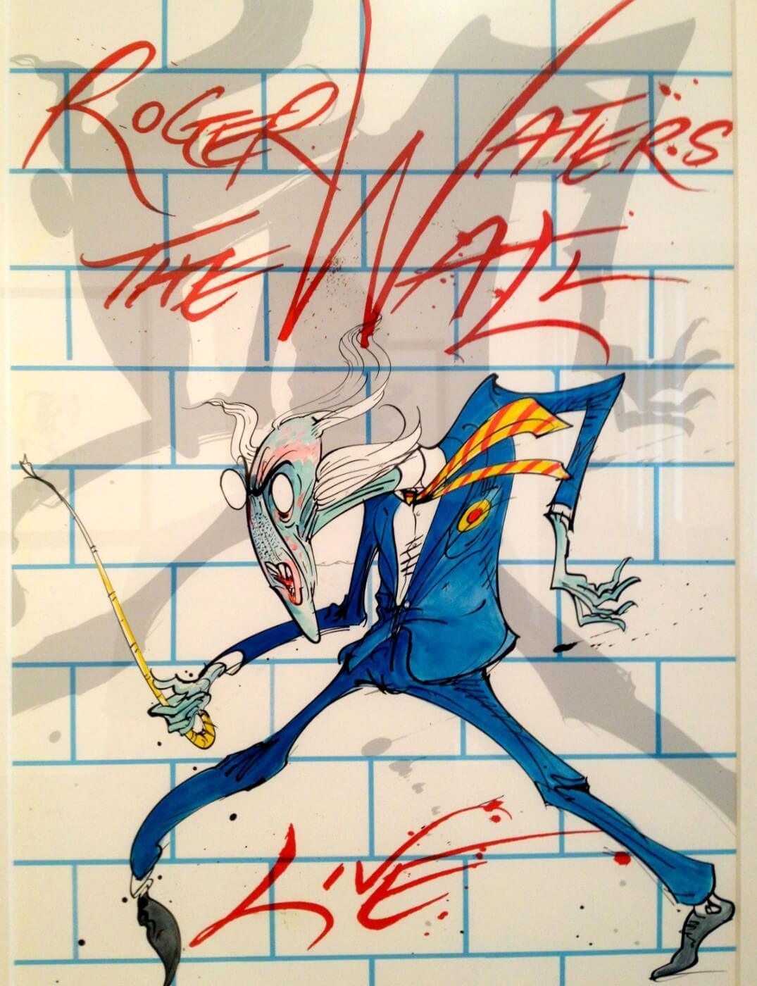 Roger Waters The Wall Live サイン入りポスターとパス Roger Waters