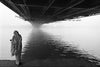 Pious Woman Under The Howrah Bridge - Framed Prints