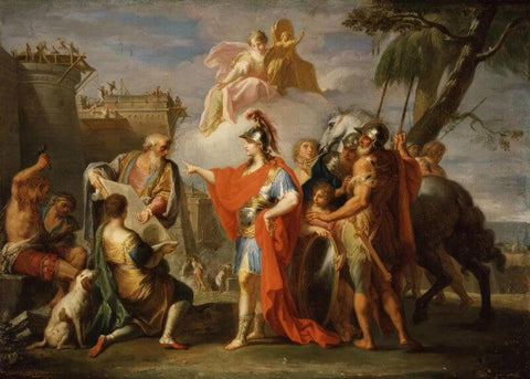 Alexander the Great Founding Alexandria - Framed Prints by Placido Costanzi