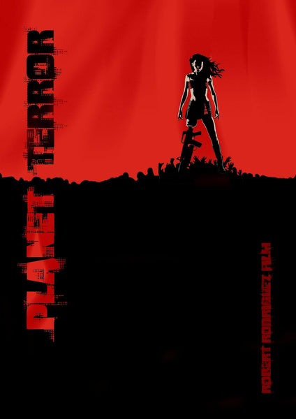 Planet Terror - Grindhouse - Graphic Art Poster - Robert Rodriguez Hollywood Movie Poster - Large Art Prints