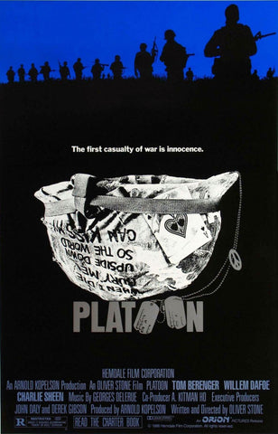 Platoon - Oliver Stone Directed Hollywood Vietnam War Classic - Graphic Movie Art Poster - Art Prints