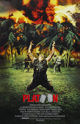 Platoon - Oliver Stone Directed Hollywood Vietnam War Classic - Movie Poster - Framed Prints