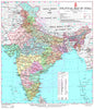 Political Map Of India - Canvas Prints