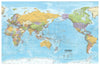 Political Map Of The World (Pacific Centered) - Life Size Posters