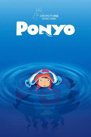 Ponyo -  Studio Ghibli Japanaese Animated Movie Poster - Posters