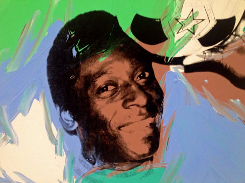 Spirit Of Sports - Pop Art - Soccer Superstar - Pele - Framed Prints