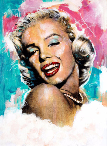 Pop Art - Marilyn Monroe Portrait - Posters by Christopher Noel