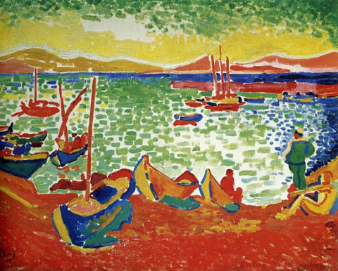 Port Of Collioure - Andre Derain - Fauvism Art Painting by Andre Derain