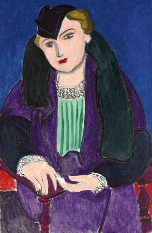 Portrait In Blue Coat (Portrait Au Manteau Bleu) - Henri Matisse - Post-Impressionist Art Painting - Posters