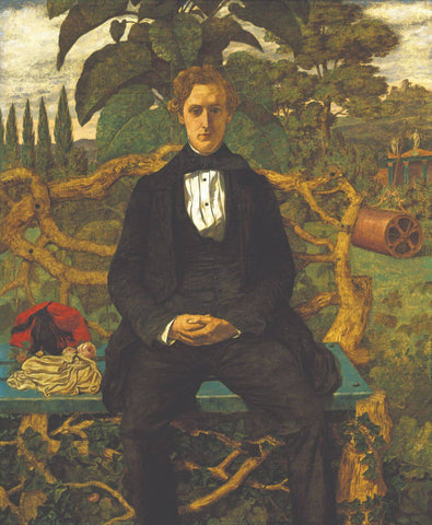 Portrait Of A Young Man (Sitting In A Park) - Richard Dadd - Posters by Richard Dadd