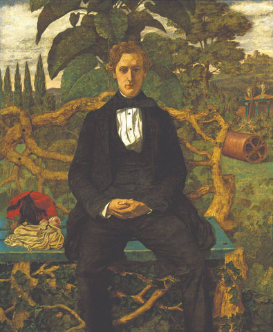 Portrait Of A Young Man (Sitting In A Park) - Richard Dadd - Art Prints