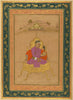 Portrait Of The Emperor Akbar - 12Th Century Ah/Ad 18Th Century -Vintage Indian Miniature Art Painting - Large Art Prints