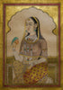 Portrait Of Zeb-Un-Nissa -Vintage Indian Miniature Art Painting - Framed Prints