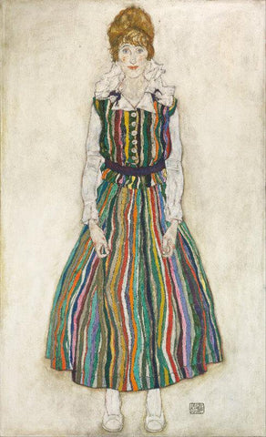 Egon Schiele - Porträt Von Edith (Portrait Of Edith) - Large Art Prints by Egon Schiele