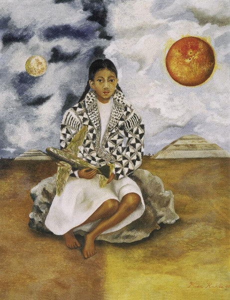 Portrait of Lucha María, Girl from Tehuacán, or Sun and Moon (Niña tehuacana, Lucha María or Sol y luna) - Life Size Posters