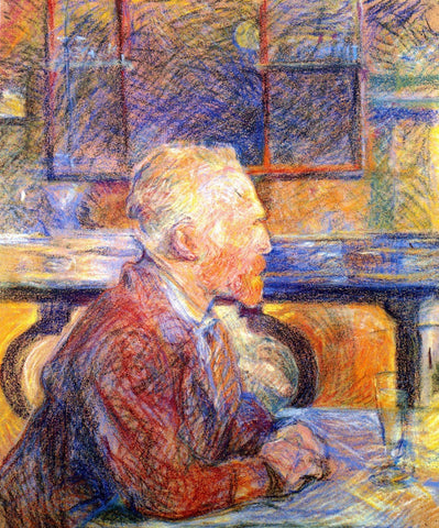 Portrait of Vincent van Gogh by Henri de Toulouse-Lautrec - Framed Prints