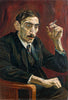 Portrait of an Oriental Journalist – Rudolf Schlicter - Canvas Prints