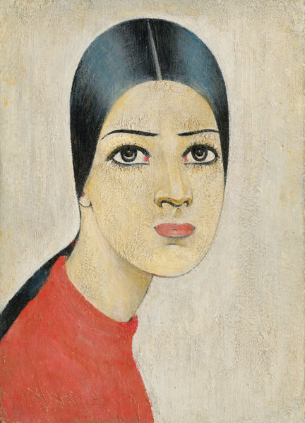 Portrait of Ann in Red Jumper - Framed Prints