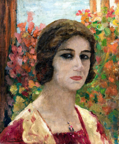 Portrait of Denyse Proutaux - Amrita Sher-Gil - Masterpiece Painting - Life Size Posters