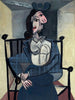 Portrait of Dora Maar - Wartime (Femme Dans un Fauteuil 1941) – Pablo Picasso Painting - Framed Prints