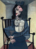 Portrait of Dora Maar - Wartime (Femme Dans un Fauteuil 1941) – Pablo Picasso Painting - Life Size Posters