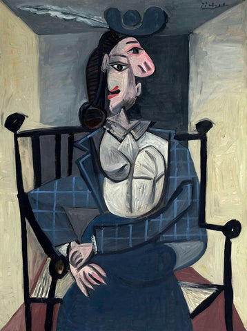 Portrait of Dora Maar - Wartime (Femme Dans un Fauteuil 1941) – Pablo Picasso Painting - Posters by Pablo Picasso