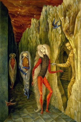 Portrait of Dr. Ignacio Chávez (Retrato del Dr. Ignacio Chávez) – Remedios Varo - Surrealist Art Painting - Posters by Remedios Varo