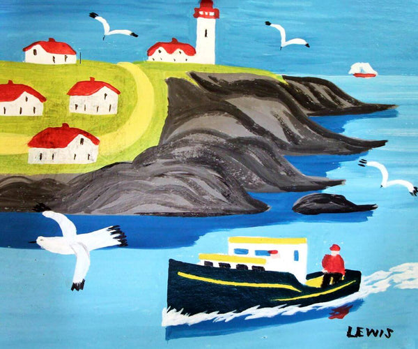 Portrait Of Eddie Barnes And Ed Murphy, Lobster Fishermen - Maud Lewis - Posters