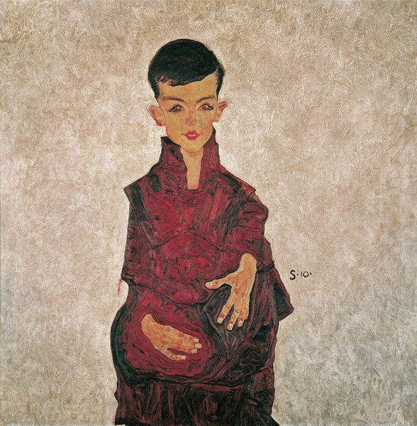 Portrait of Herbert Reiner (Reiner Boy) - Egon Schiele - Canvas Prints