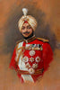 Portrait Of Maharaj Bhupinder Singh Of Patiala - Vandyk - Canvas Prints