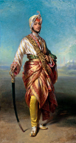 Portrait Of Maharaja Duleep Singh - Franz Xaver Winterhalter - Vintage Indian Royalty Painting - Canvas Prints