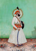 Portrait of Maharana Fateh Singh of Mewar (1884 - 1900) - Indian Royalty Art Painting - Art Prints