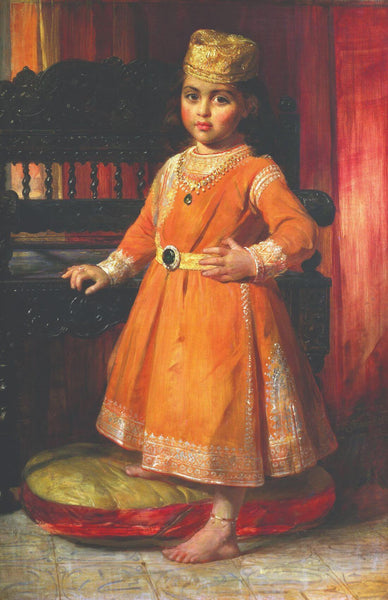 Portrait Of Prince Duleep Singh - George Richmond - Vintage Indian Royalty Painting - Framed Prints
