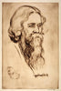 Portrait of Rabindranath - Mukul Dey - Bengal School - Indian Art Painting - Posters