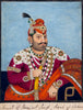 Portrait Of Ranjeet Singh - Ruler Of Lahore - Vintage Indian Royalty Painting - Canvas Prints