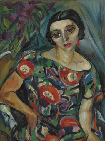 Portrait of Rebecca - Irma Stern - Portrait Painting - Canvas Prints