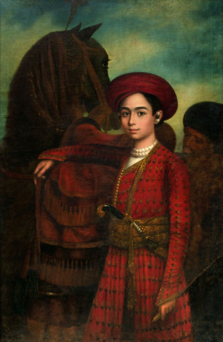 Portrait of a Prince (Son Of Tipu Sultan) - Thomas Hickey  - Vintage Orientalist Painting of India - Posters by Thomas Hickey