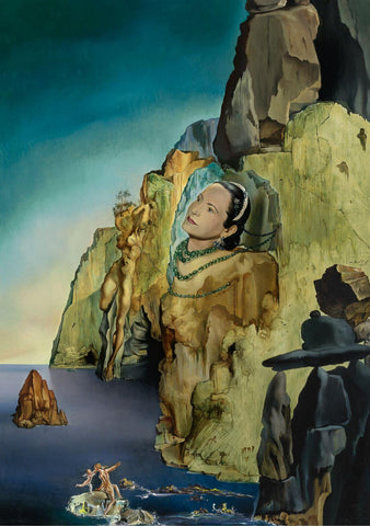 Portrait of the Princess Arthchild Gourielli Helena Rubinstein - Salvador Dali - Surrealist Painting - Framed Prints