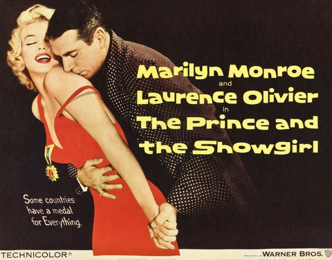 The Prince And The Showgirl - Marilyn Monroe - Hollywood Classic English Movie Poster - Art Prints