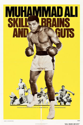 Poster - Muhammad Ali - Skill Brains And Guts - Framed Prints