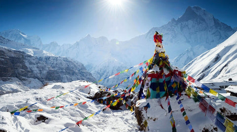 Prayer Flags - Nepal Himalaya Annapurna Pokhara - Life Size Posters