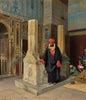 Praying In The Blue Mosque, Cairo - Ludwig Deutsch - Orientalism Art Painting - Art Prints