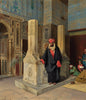 Praying In The Blue Mosque, Cairo - Ludwig Deutsch - Orientalism Art Painting - Posters
