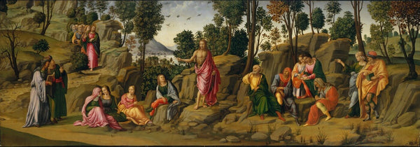 Preaching of Saint John the Baptist - Canvas Prints